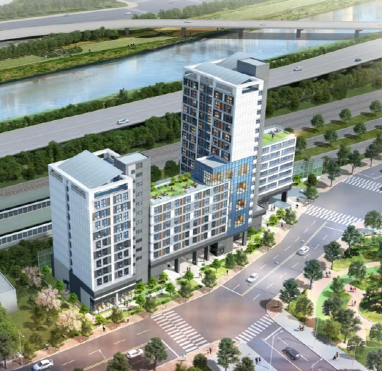 서울 금천구청역 초역세권에 들어설 특화 공공임대주택 조감도.  국토교통부 제공